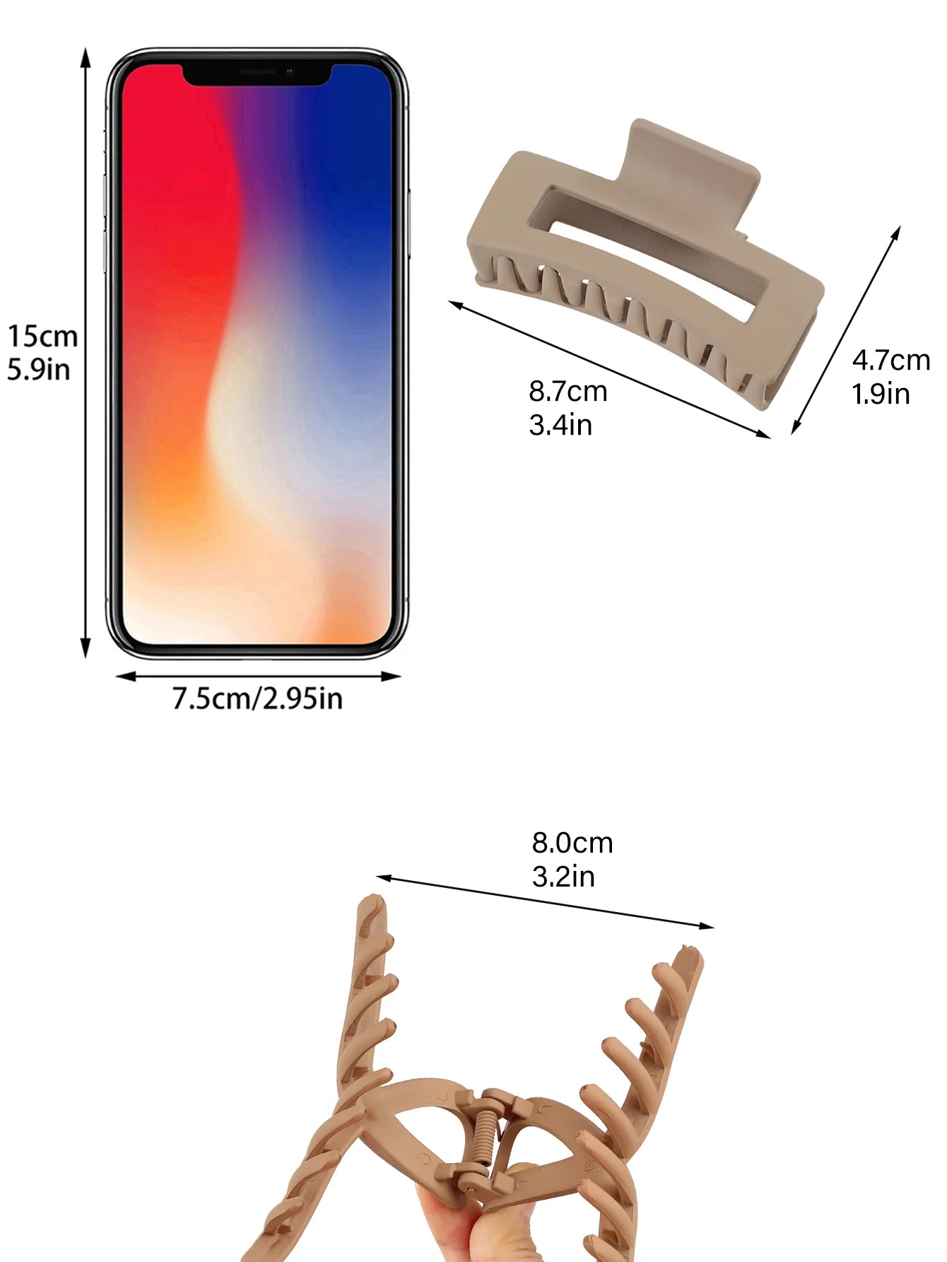 'The Essentials' 5-Piece Claw Clip Set