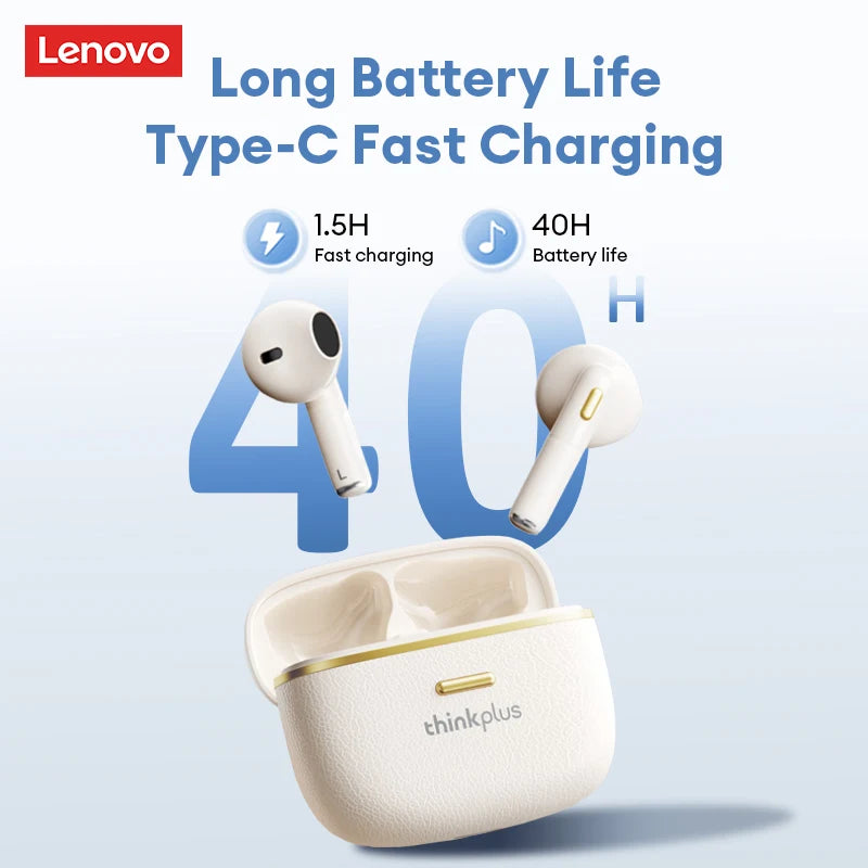 'DS 360™ Feature* Original Lenovo LP22 Pro Wireless Bluetooth Headphones True Wireless TWS With Mic Touch !