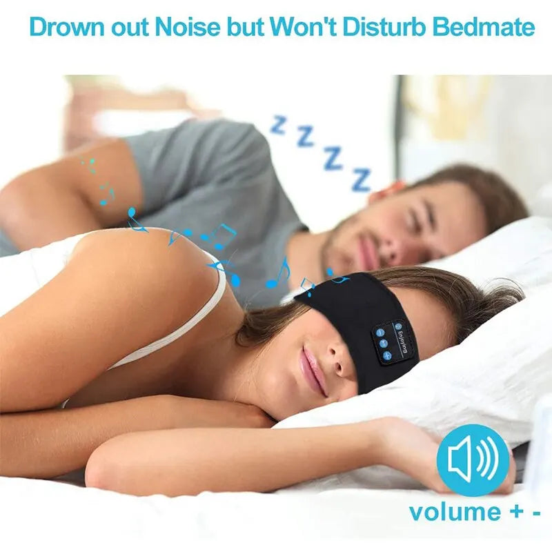 DS 360™ "Soft-Sounds" Wireless Head Gear Bluetooth Blackout Headband.