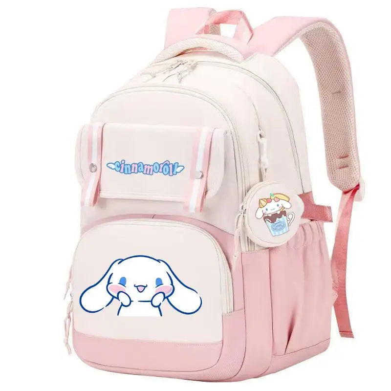 🔥 Cinnamoroll™ Tri-Seam Double Stich Backpack w/ Mochila & Coin Purse!