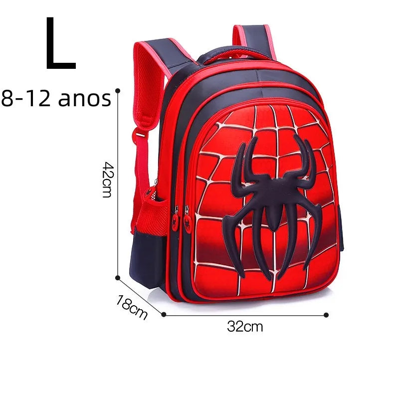 DS 360™ Spider King Kids Backpack: Waterproof Nylon & Large Capacity for all grades.