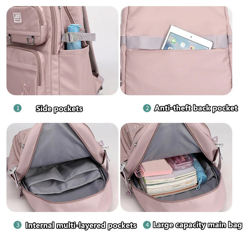DS 360™ Elite Adult -Student Backpack, Casual ,Waterproof ,Nylon Double Shoulder ,College Ready.