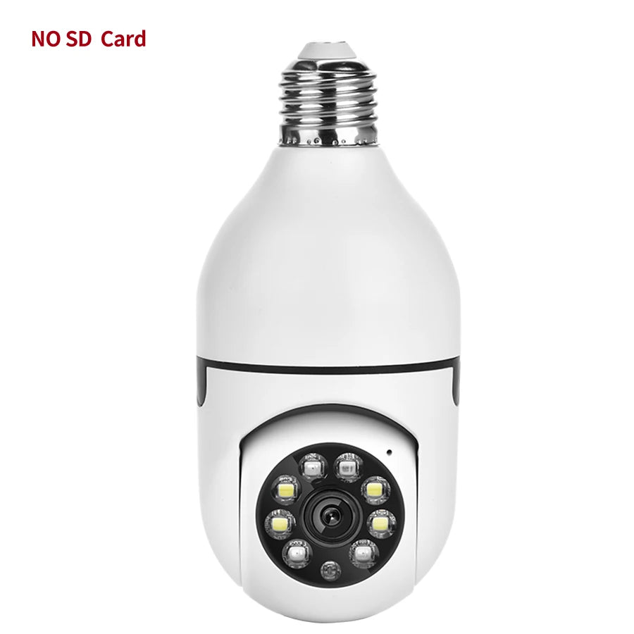 💸 E27 bulb Wifi surveillance camera PTZ night vision full-color HD automatic tracking CCTV 1080P security camera