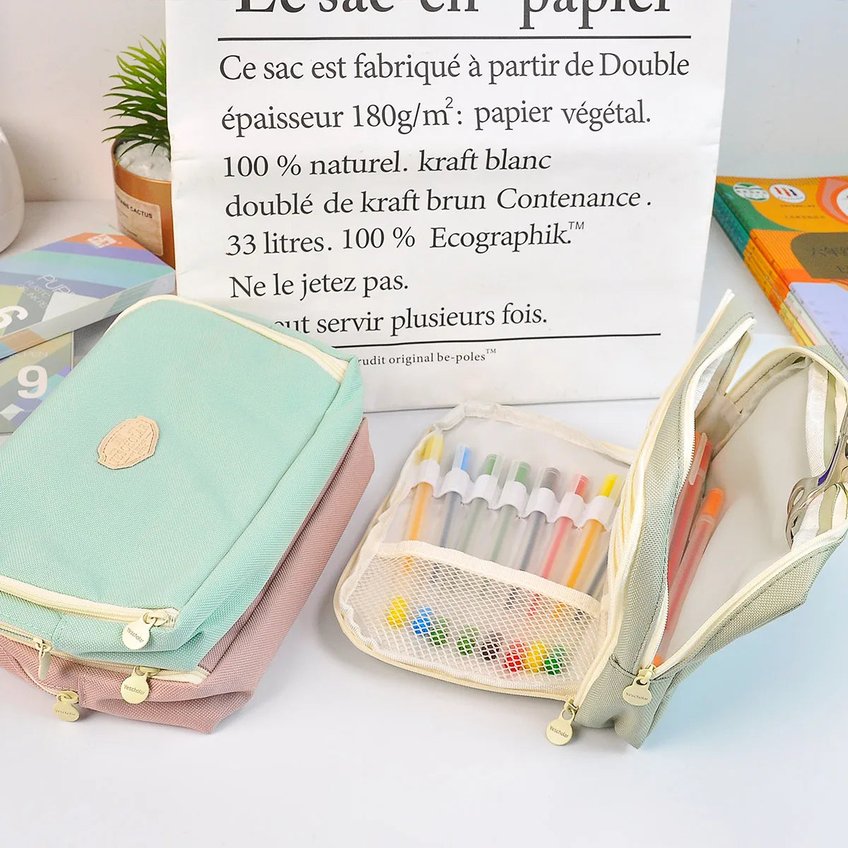 DS 360™ Pastel all weather large capacity pencil case.