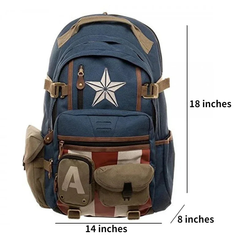 DS 360™ Marvel Avengers Deadpool, Captain America, Batman Backpacks, Outdoor ,Trave,l High Capacity Backpacks