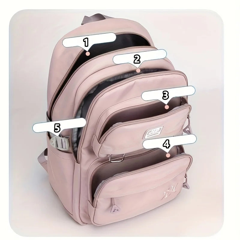 DS 360™ Elite Adult -Student Backpack, Casual ,Waterproof ,Nylon Double Shoulder ,College Ready.