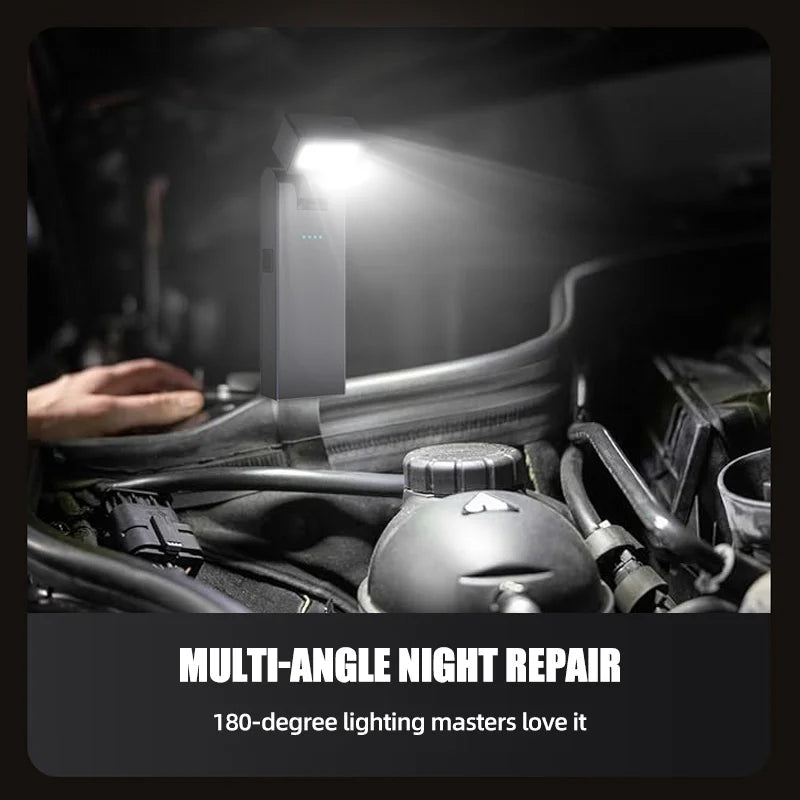 'DS 360™ 'Swivel 180° Magneto Rechargeable, Super Bright LED Light for Night Work, Camping, Car & Home