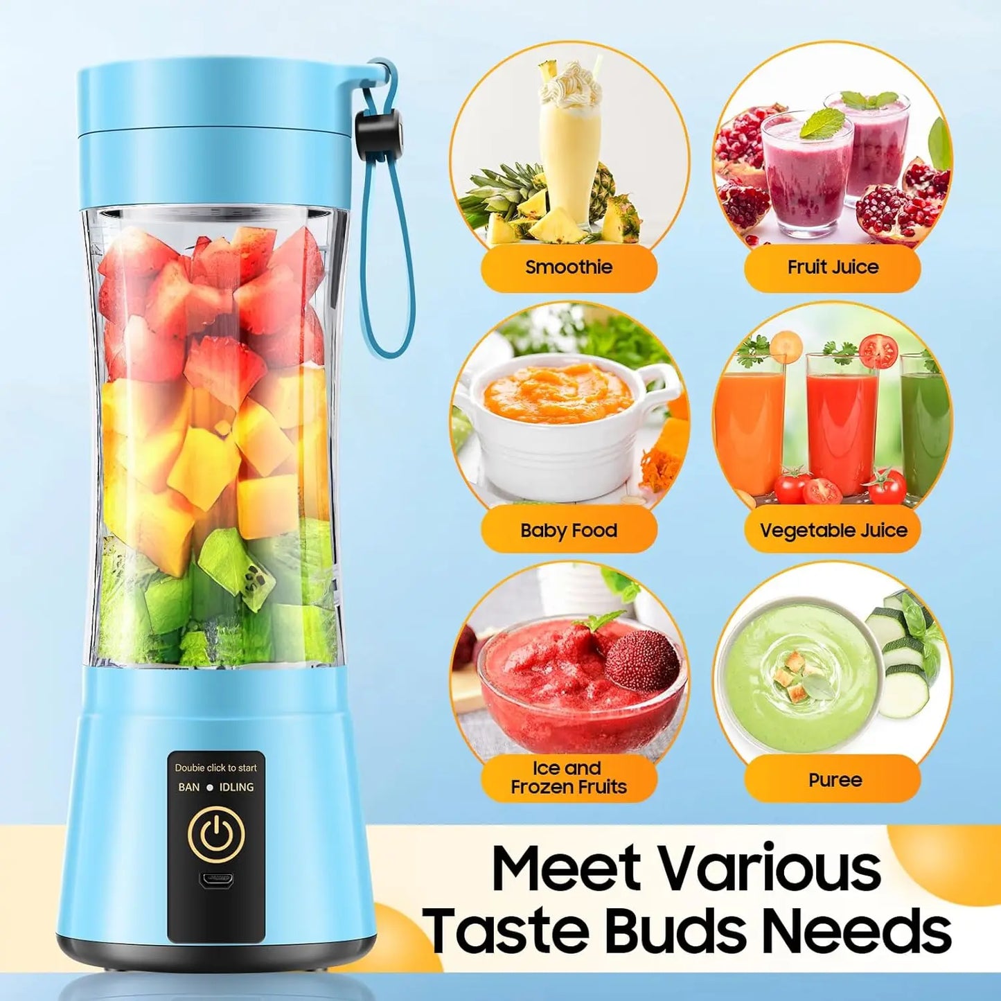'FreshVibe' Cordless Portable Blender