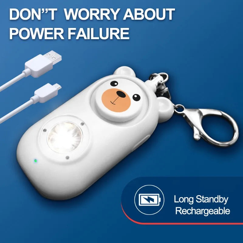 🚨 DS 360™ "HeyBear" Rechargeable 130db Personal Security Siren/Alarm with LED Flasher!