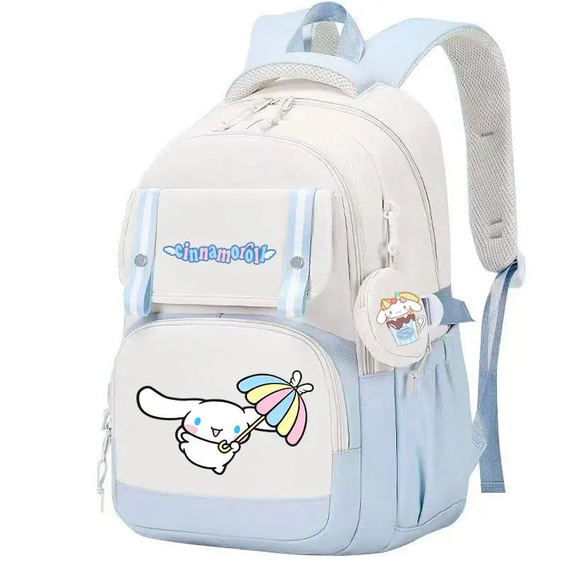🔥 Cinnamoroll™ Tri-Seam Double Stich Backpack w/ Mochila & Coin Purse!