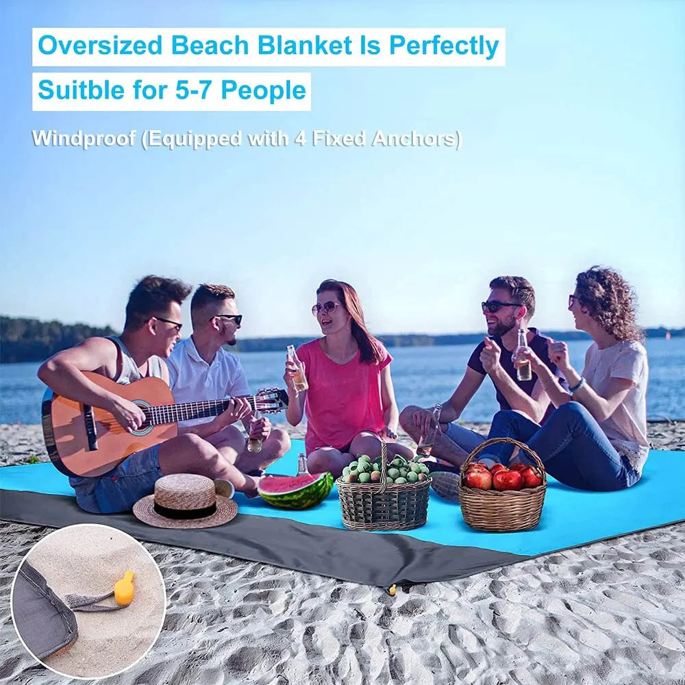 DS 360™ "SandStopper 200 X 210cm Waterproof Beach Blanket" (All- terrain)