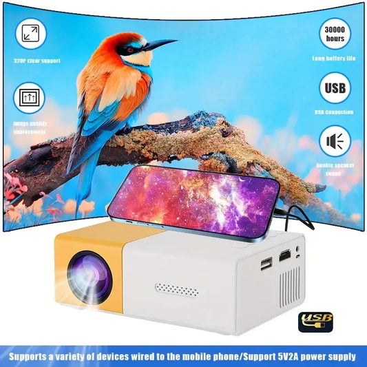 🔥'DS 360™ "POCKET Cinema" HD mini Projector-Portable Movie Projector for Phones & Laptops!  ⏳(Limited Supply)