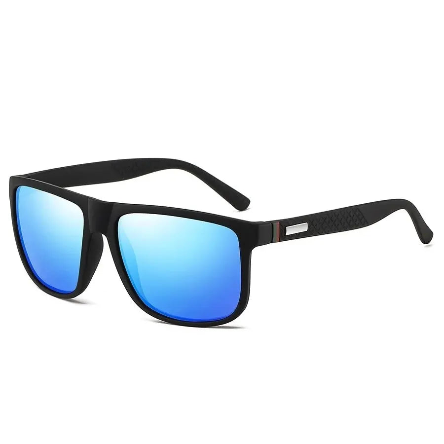 'DS 360™ Recangled .Lens.Dipped Polarized Black-on-Black Sunglasses
