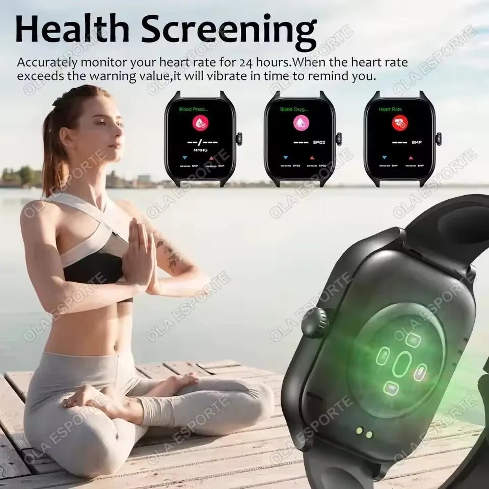 'DS 360™ 'Pulse Connect' Smart Watch 2.01 Inch HD Display Answer Make Call Message Preview Sport Modes DIY Dial Weather Forecast For Men Women