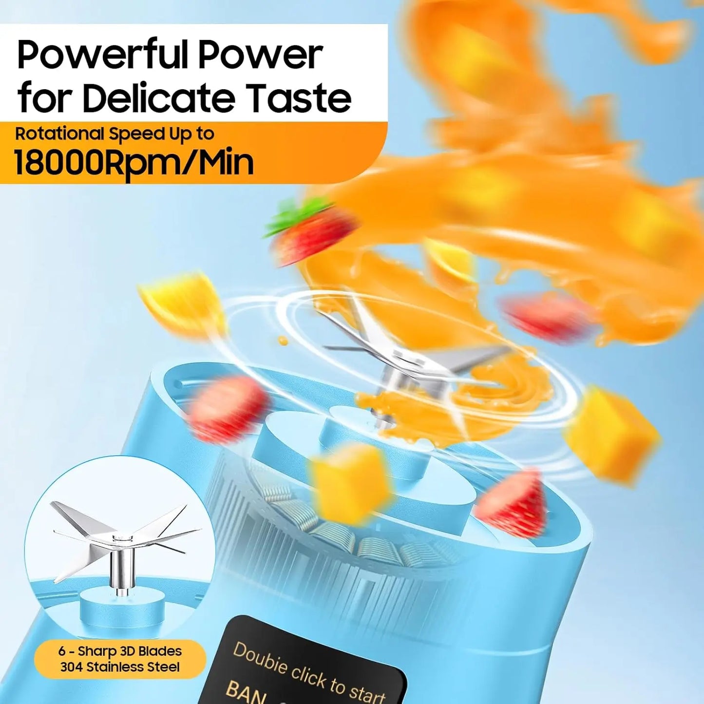 'FreshVibe' Cordless Portable Blender