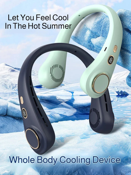 💸 2025 Hanging Neck Fan Portable Rechargeable Bladeless   Air Cooler