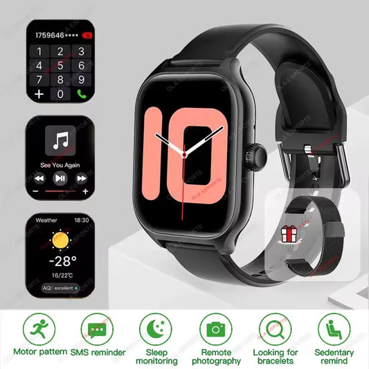 'DS 360™ 'Pulse Connect' Smart Watch 2.01 Inch HD Display Answer Make Call Message Preview Sport Modes DIY Dial Weather Forecast For Men Women
