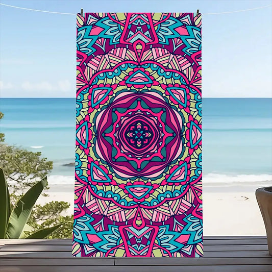 'Boho Beach' OVERSIZED Mandala Towel