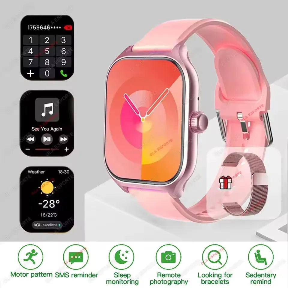 'DS 360™ 'Pulse Connect' Smart Watch 2.01 Inch HD Display Answer Make Call Message Preview Sport Modes DIY Dial Weather Forecast For Men Women