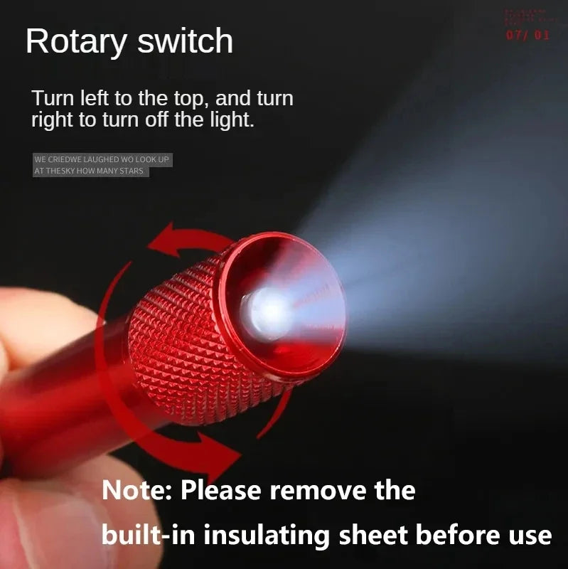 'DS 360™ "Mini Torch by Columbia™  Small Light led flashlight Car Key Chain/Carabineer .