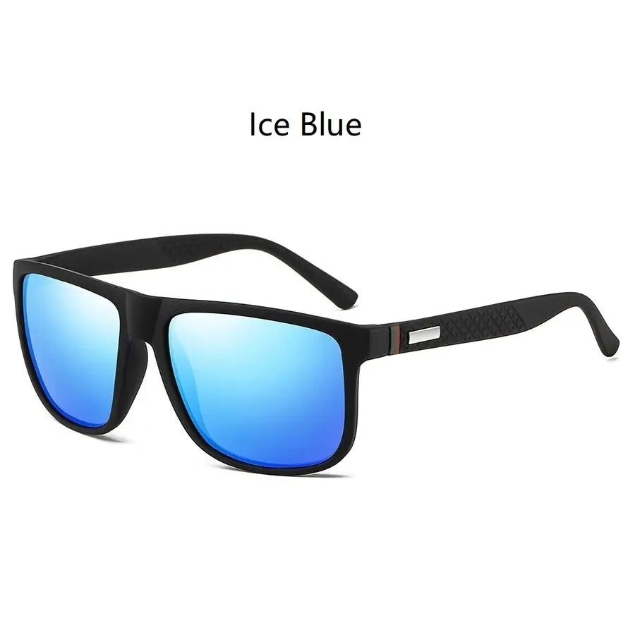 'DS 360™ Recangled .Lens.Dipped Polarized Black-on-Black Sunglasses