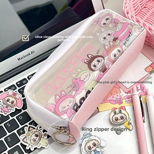 DS 360™ "Lub. Pink and clear pencil bag.