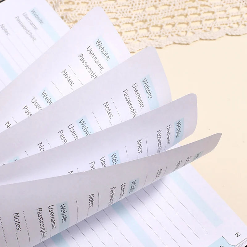 'DS 360™ Password Keeper 56 Sheets ,  Leather Secure Internet Organizer!