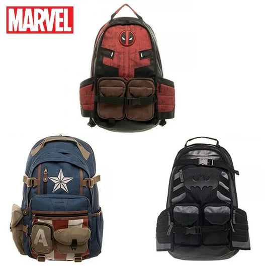 DS 360™ Marvel Avengers Deadpool, Captain America, Batman Backpacks, Outdoor ,Trave,l High Capacity Backpacks