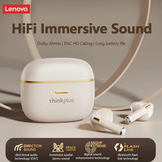 'DS 360™ Feature* Original Lenovo LP22 Pro Wireless Bluetooth Headphones True Wireless TWS With Mic Touch !