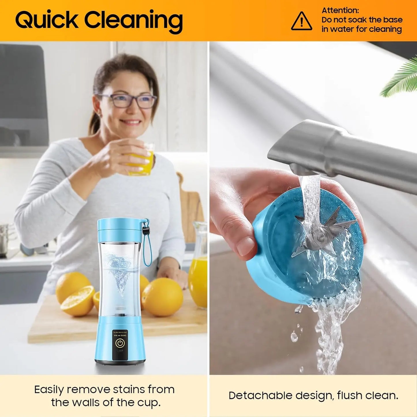 'FreshVibe' Cordless Portable Blender