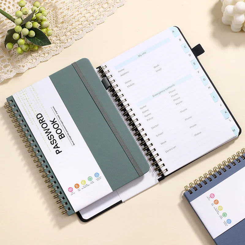'DS 360™ Password Keeper 56 Sheets ,  Leather Secure Internet Organizer!