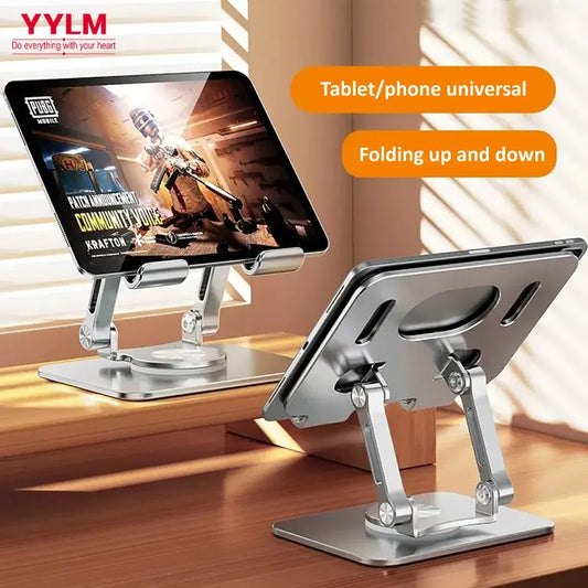 DS 360°™ Rotation Tablet Stand for iPad, Adjustable Foldable Tablet Holder,Aluminum Phone Stand Compatible with iPad Pro/ Air/ Mini