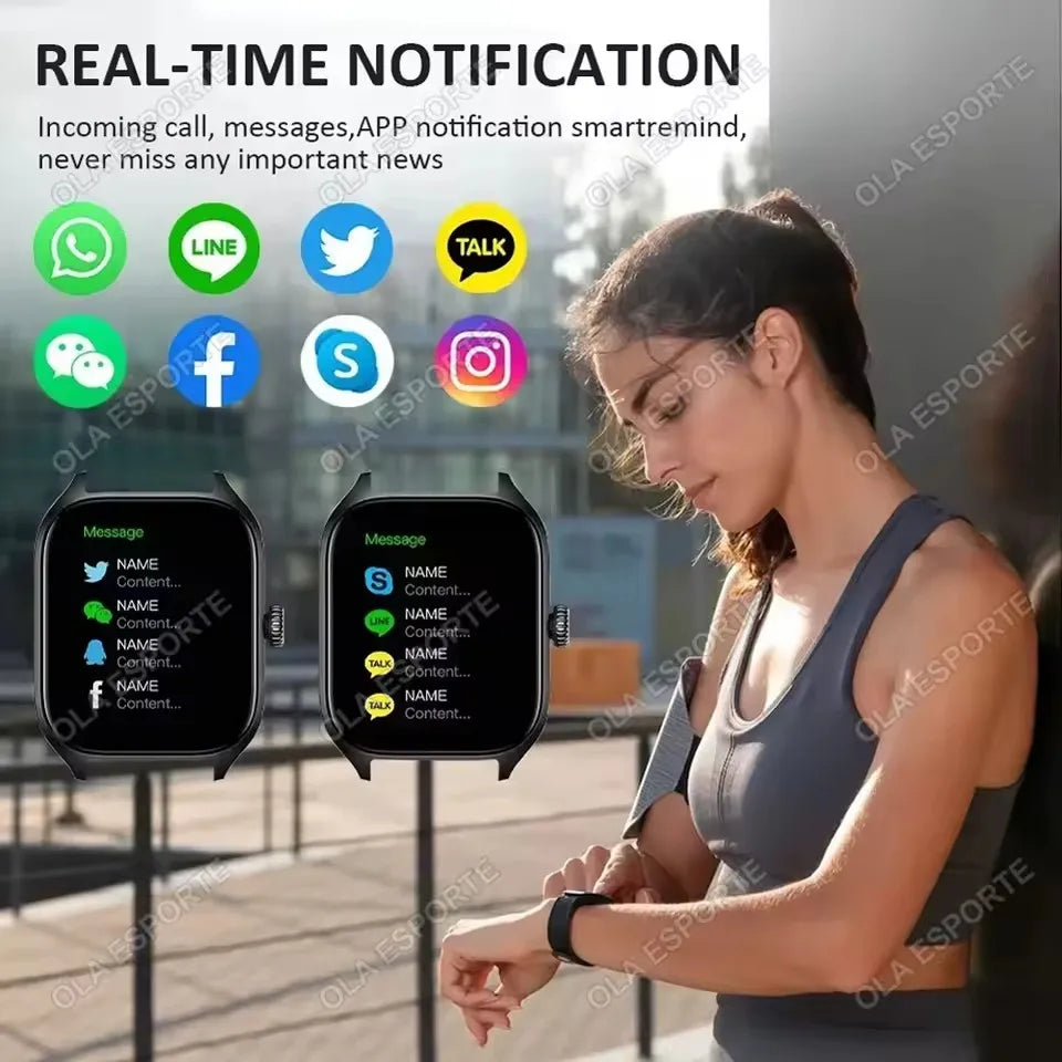 'DS 360™ 'Pulse Connect' Smart Watch 2.01 Inch HD Display Answer Make Call Message Preview Sport Modes DIY Dial Weather Forecast For Men Women